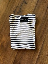 Milk Snob 5-in-1 Privacy Cover for Car Seat Stroller Breastfeeding - White/Navy