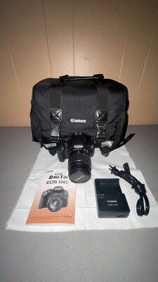 Canon EOS Rebel 2Ti Camera w/ EFS 18-55mm Lens, Carry Case, Charger & Manual