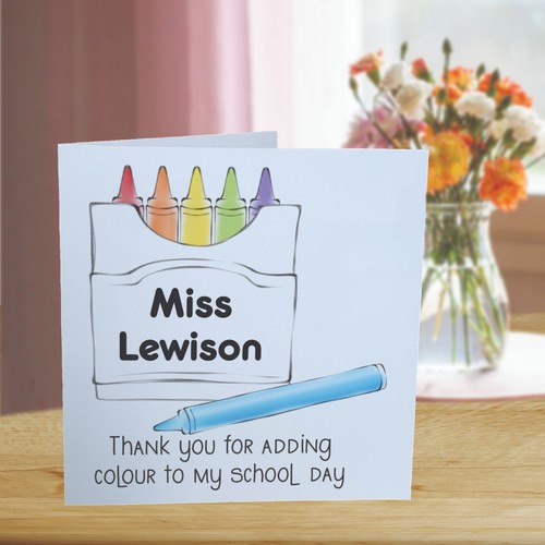 Personalised Teacher Card The Best Nursery Assistant School Childminder Teach - Picture 4 of 8