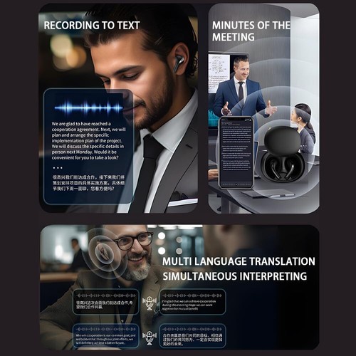 Ai Translation Earbuds Real Time,144 Language Translator Earbuds - Picture 16 of 29