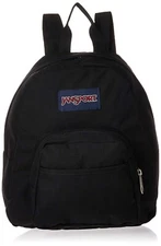JanSport Half Pint Black Mini Backpack, 10.2 L