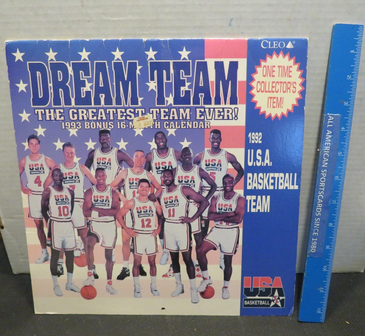 1992 USA DREAM TEAM 16 MONTH CALENDAR -- ALIGNS WITH YEAR 2021 (EX) !  JORDAN ! | eBay
