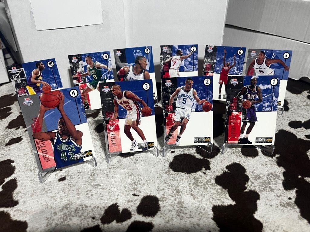 1994-95 UD Collector's Choice NBA Draft Lottery Picks Complete 10 Card Set