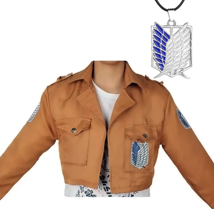 AoT Cosplay Jacket Attack on Titan Costume Wings Shingeki Scout Levi Eren Mikasa