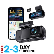 Compact 4K Dash Cam with Night Vision  Built-in WiFi - Evidence in Every Drive