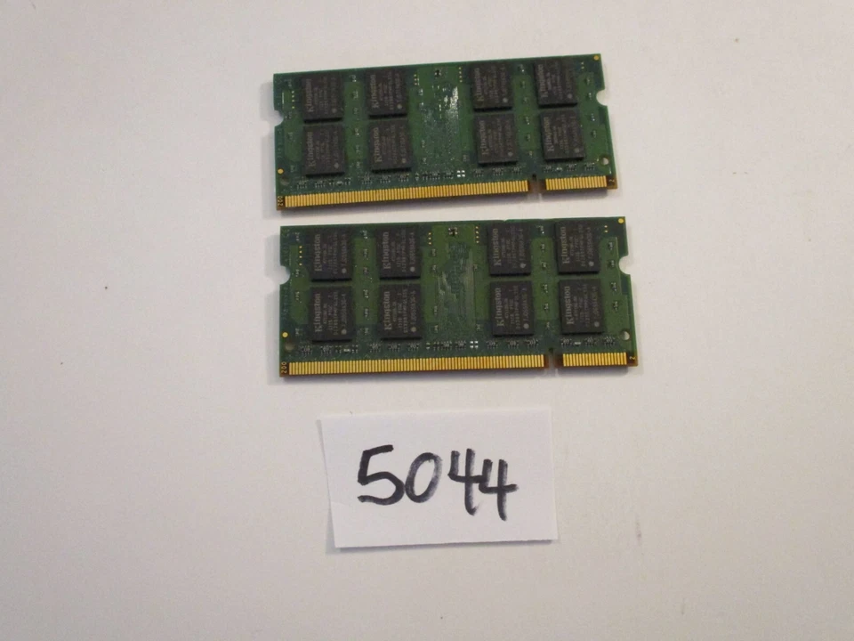 Kingston 2x2Gb=4Gb 800Mhz PC2-6400 DDR2 SODIMM laptop memory RAM (5044) - Image 2 of 2