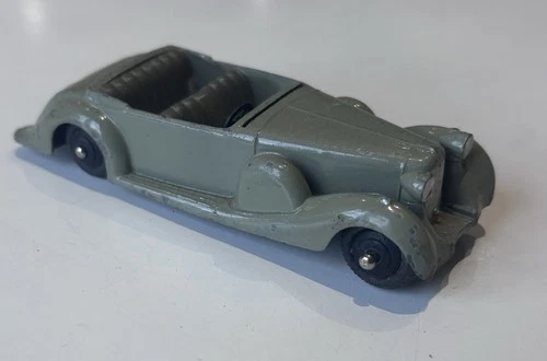 Vintage 1940s Dinky Toys No. #38C Lagonda Sports Coupe Diecast Car
