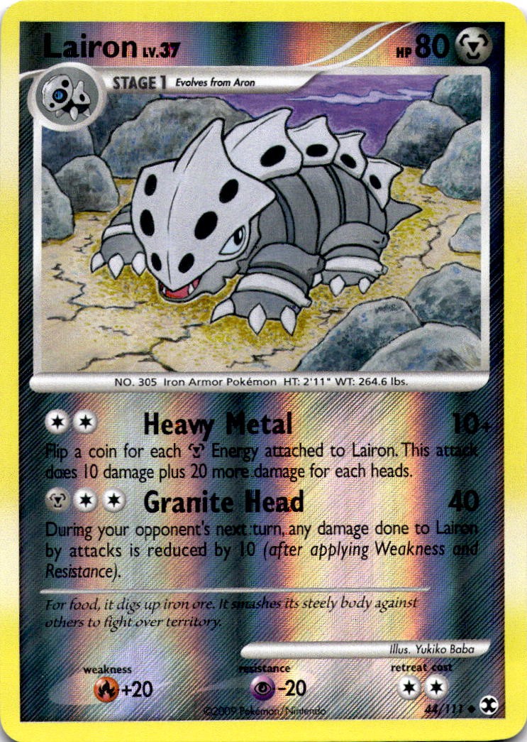 Lairon Reverse Holo Uncommon Rising Rivals 44/111 NM