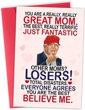 Funny Mothers Day Card for Mom, Wife from Daughter, Son, Kids, Husband on Mot...