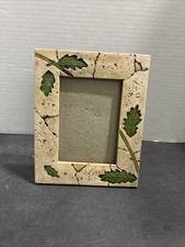 Leaves In Grave Stone Photo Picture Frame 5x4  