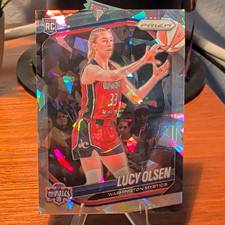 Panini 2025 Prizm WNBA Lucy Olsen Washington Mystics #104 Ice Prizm RC