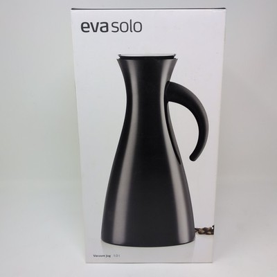 Eva Solo 1 Liter Vakuumkanne mit 100% tropffreiem Ausgießlippe schwarz