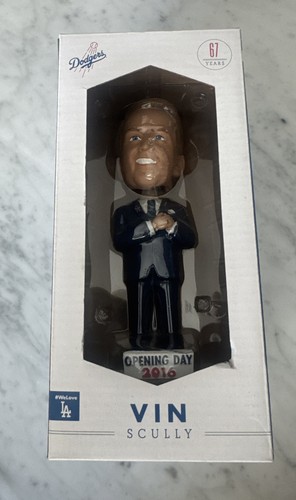 Vin Scully SGA 2016 Opening Day Retirement Bobblehead Los Angeles Dodgers NIB