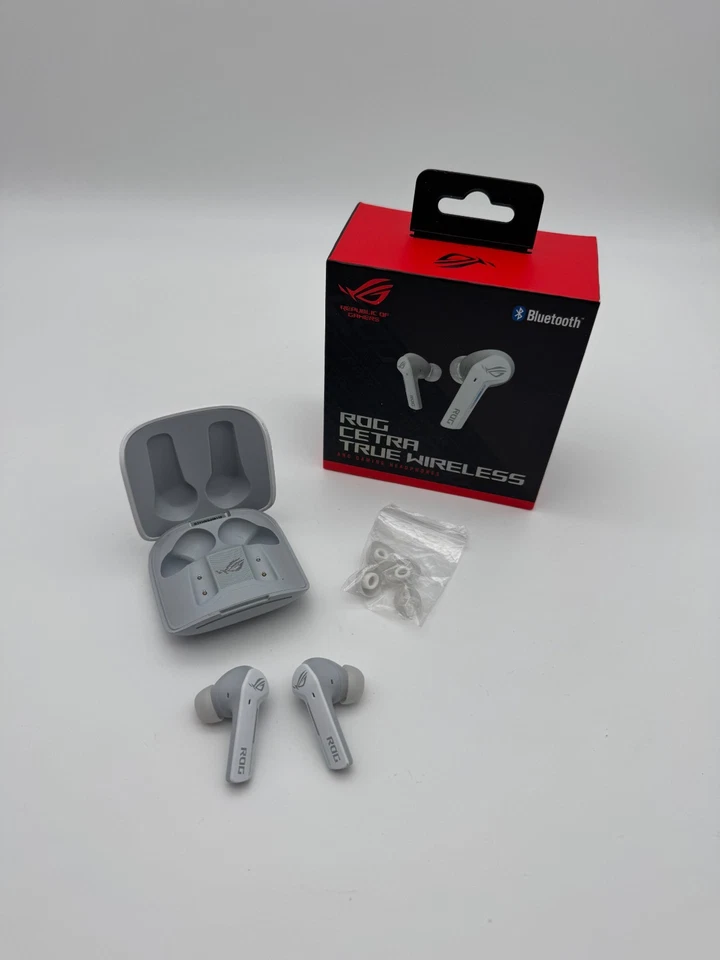 ASUS ROG Cetra True Wireless – Linker defekt – Moonlight White – ANC – Gebraucht - Bild 3 von 3
