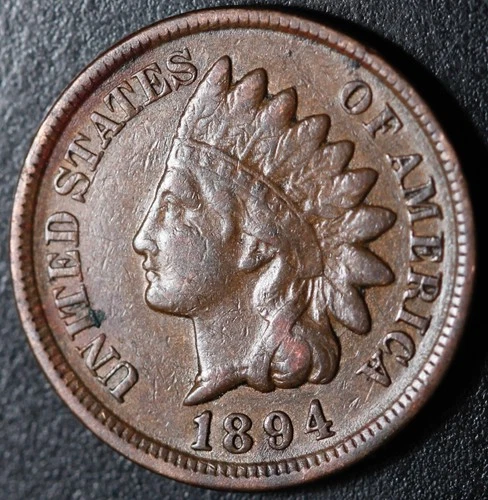 1894 INDIAN HEAD CENT - With LIBERTY- VF VERY FINE