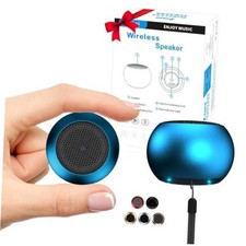 2tooth Mini Speakers, 3W Small Portable Wireless Speaker with Lanyard, Blue