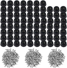 120 Pieces Soft Cutting Board Rubber Feet with 304 Stainless Steel Screws, 0.31