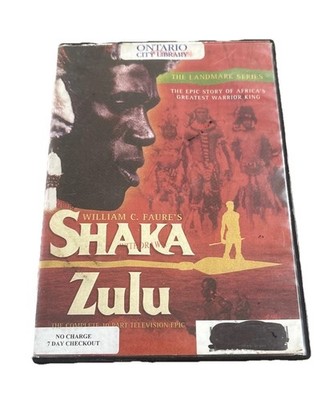 Shaka Zulu 4-DVD Set Repurposed Case/Former Library Tested Fine