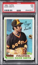 1982 TOPPS #95 OZZIE SMITH PSA 7