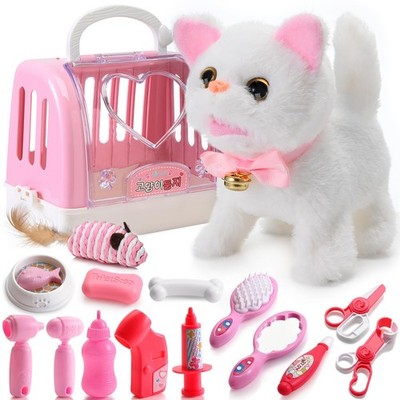 WorWoder 15PC Robot Plush Electronic 8.6'' H X 9.8'' L X 6.3'' W, White