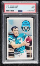1970 Kellogg's 3-D Super Stars Don Maynard #59 PSA 9 MINT HOF 00em