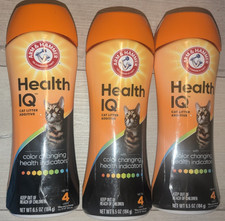 Lot of 3 Arm  Hammer Health IQ Indicator Cat Litter Additive Color Changing