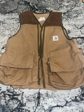 Carhartt Duck Men's Quilted Vest, Size XL - Carhartt Brown