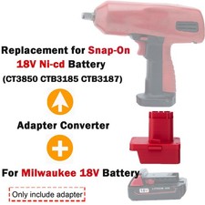 Battery Adapter For Milwaukee 18V Battery To For Snap-On 18V Ni-cd Power Tools