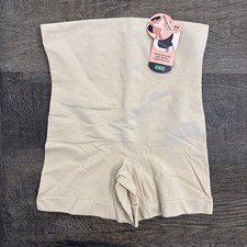 Shapermint Essentials High-Waisted Shaper Shorts Tummy Control Panties Beige L