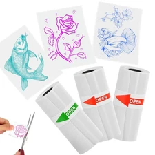 Color Text Transparent Sticker , Mini Printer for Phomemo T02/M02/M02S/M02X/M...