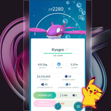 Shiny kyogre, Registered , Tr-de Go