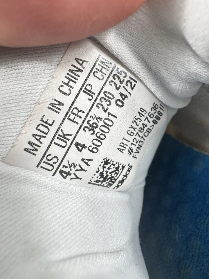 Adidas X Lego Sport J 1 Niños Jóvenes Azul Blanco Zapatos para Correr Niños Talla 4.5 Foto 3 de 4