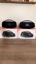Lot of 2 JBL Boombox 3 Bluetooth Speakers Black - Both Work - AS-IS