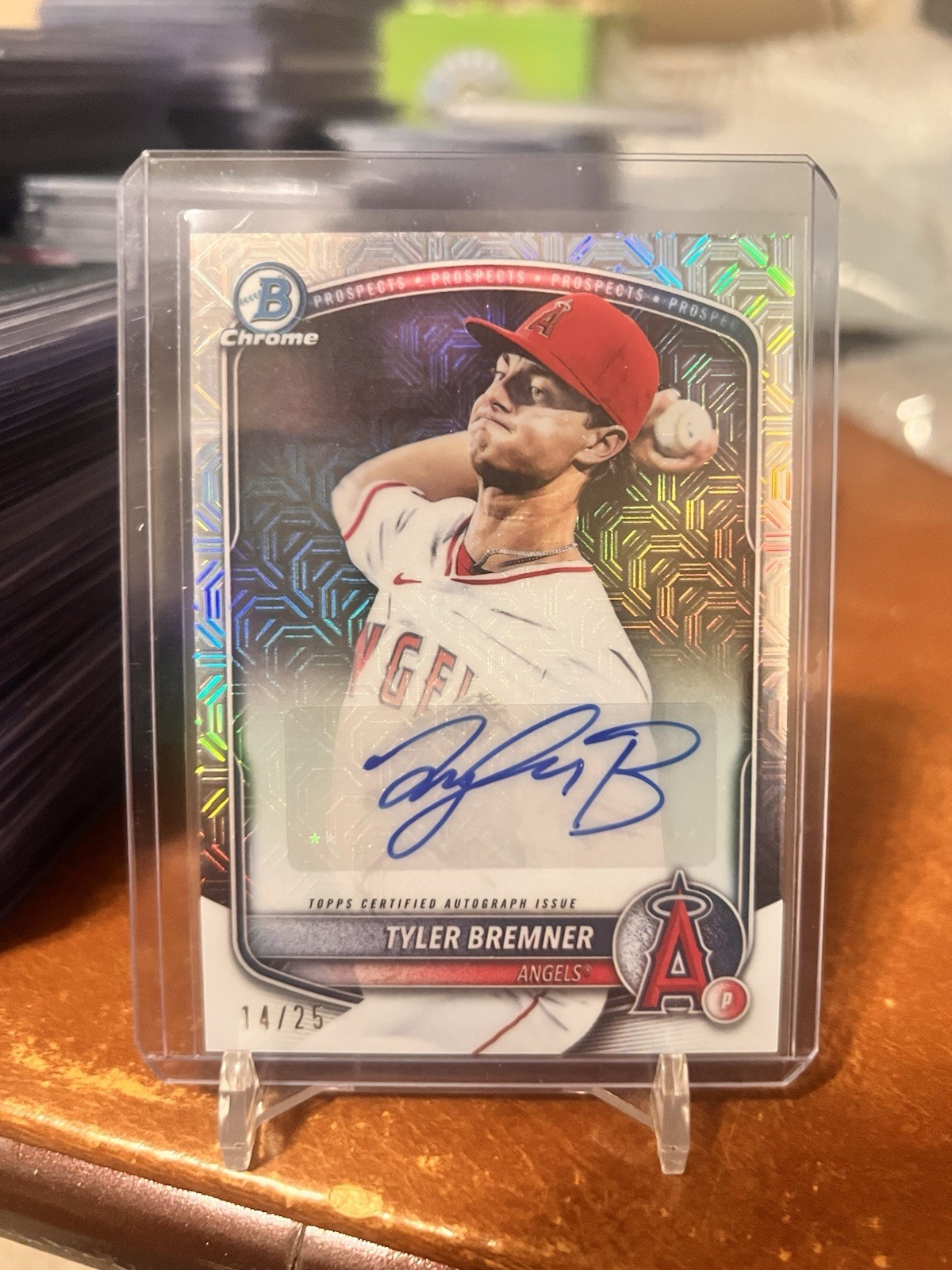 2025 Bowman Draft Mega TYLER BREMNER Image Variation Auto /25 SSP ANGELS CPA-TB