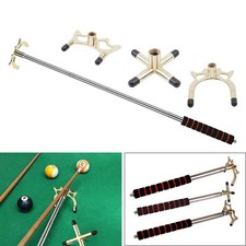 Retractable Billiards Cue Stick Bridge Pool Cue Accessory w/3Pcs Bridge Head Hot