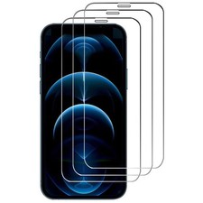 For iPhone 12/12 Pro -3 Pack Screen Protector Anti-Glare Tempered Glass Matte 3D