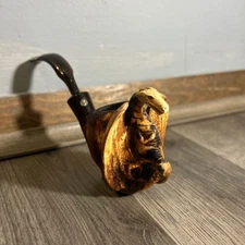 CAO Meerschaum Tobacco Pipe Hand Carved Wood Dragon