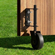 4.3" Heavy Duty Gate Wheel 360 Rotation Gate Wheel with Spring Loaded Shoc