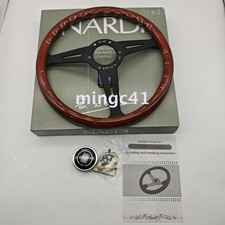 Nardi Classic 350mm Steering Wheel Mahogany Wood With Black Finish