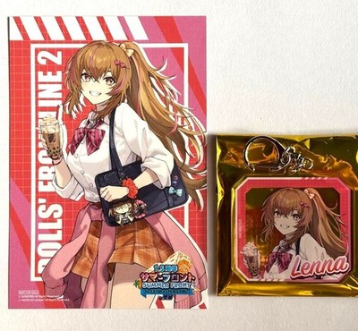 Girls' Doll s Frontline 2 TSUTAYA Lenna Set of Bonus Postcard and Acrylic Charm