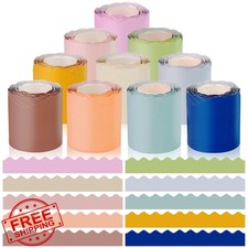 Boho Bulletin Board Borders 10 Rolls 262 Ft Scalloped Trim School