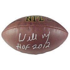 Willie Roaf Signed Wilson Football New Orleans Saints HOF 2012 Exact Proof COA