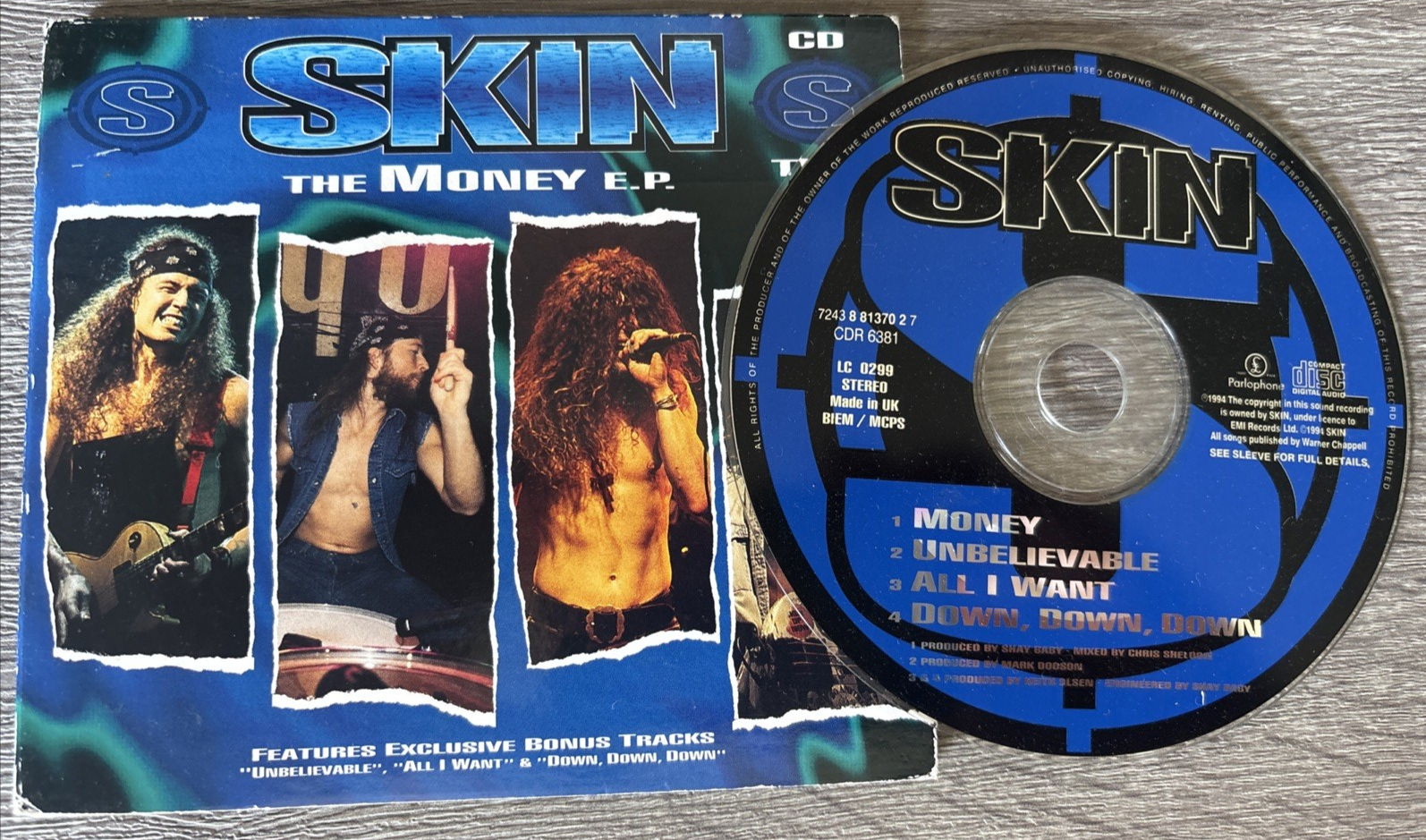Skin - The Money E.P  : 5 Track  CD 2 1994