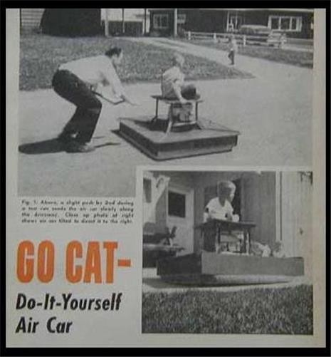 Hovercraft Mini Air Car Cart How-To build PLANS Simple design
