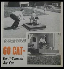 Hovercraft Mini Air Car Cart How-To build PLANS Simple design