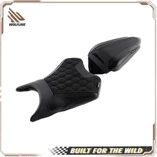 WOLFLINE Pillion Rider Seat For Kawasaki Ninja 500 Z500 2024-2026 Anti-Slip Seat
