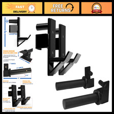 Heavy Duty Power Rack J-Hooks & Attachments - Barbell Holders for 2x2 & 3x3 Rack