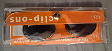 Brand new in package Sol clip on polarized sunglasses 100 uva/uvb protect