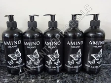 5 Amino Milano VANILLA ORCHARD Scent Liquid Hand Soap 16.9 FL oz. NEW