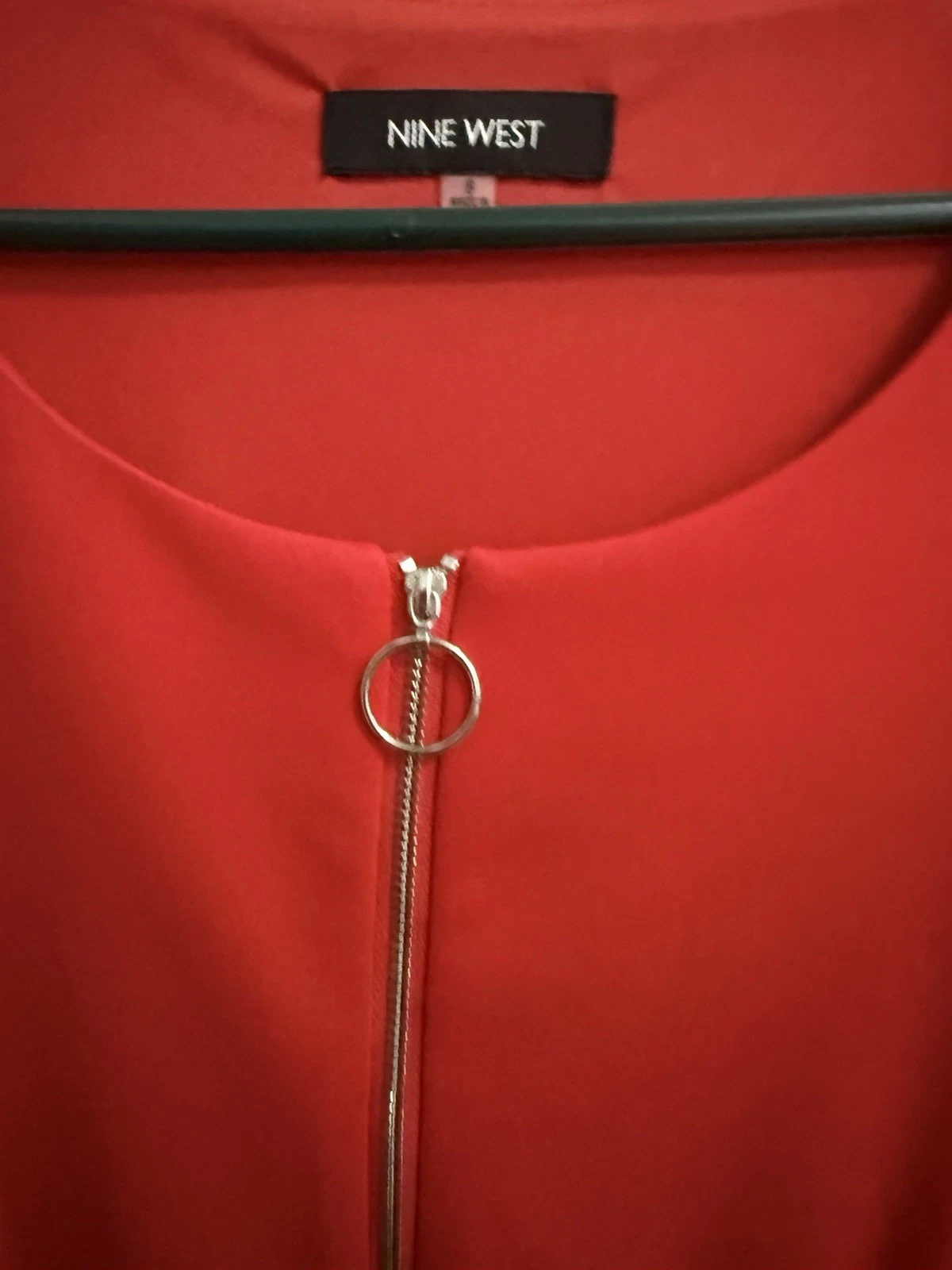 VETEMENTS Abito donna Nine West Jazzberry 1 2 zip scollo a scoop senza maniche taglia 8